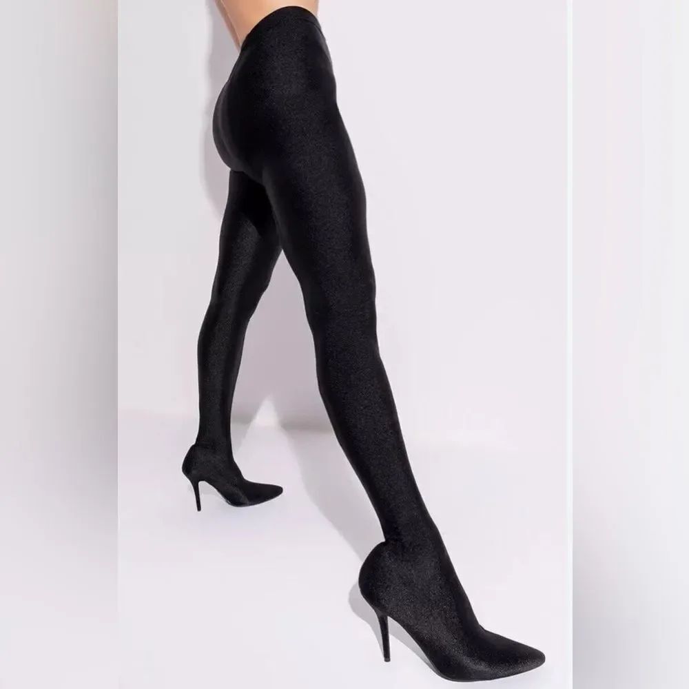Fashion nova Stiletto pants boots Valentina size 8.5